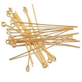 100pc Stainless Steel Eye Head Pins for DIY Jewelry Making