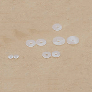 100pcs 0.8-1mm Rubber Clip Safety Stopper Beads Silicone Hose Charm Bracelets