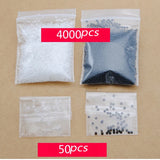 100pcs 0.8-1mm Rubber Clip Safety Stopper Beads Silicone Hose Charm Bracelets