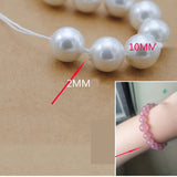 100pcs 0.8-1mm Rubber Clip Safety Stopper Beads Silicone Hose Charm Bracelets