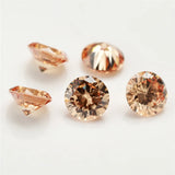 100pcs 0.8-3.5 AAAAA Round Brilliant CZ Stone Lot