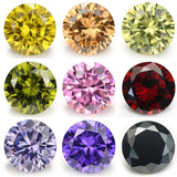 100pcs 0.8-3.5 AAAAA Round Brilliant CZ Stone Lot