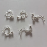100pcs Adjustable Ear Clip With Pendant Hole DIY Ear Jewelry Materials
