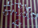 100pcs Adjustable Ear Clip With Pendant Hole DIY Ear Jewelry Materials