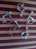 100pcs Adjustable Ear Clip With Pendant Hole DIY Ear Jewelry Materials