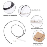 100pcs Rubber Necklace Cord Iron Chain for DIY Necklace