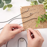 100pcs Rubber Necklace Cord Iron Chain for DIY Necklace