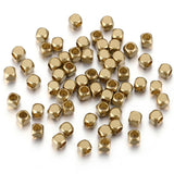 100pcs Brass Cube Spacer Beads for DIY Bracelets Necklace