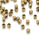 100pcs Brass Cube Spacer Beads for DIY Bracelets Necklace