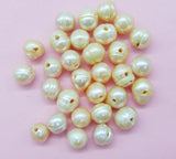 100pcs 10-11mm Natural Pink Freshwater Pearl DIY Hand Pearl