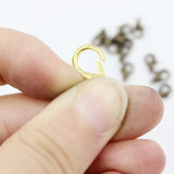 100pcs Lobster Clasps Silver Plated Alloy DIY Jewelry Findings