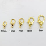 100pcs Lobster Clasps Silver Plated Alloy DIY Jewelry Findings