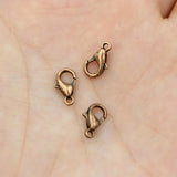 100pcs Lobster Clasps Silver Plated Alloy DIY Jewelry Findings