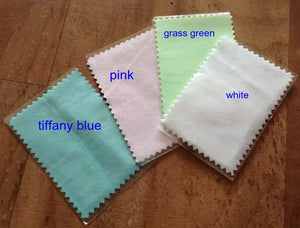 100pcs 10*7cm Silver Jewelry Cleaner Cloth 4 Colors Option