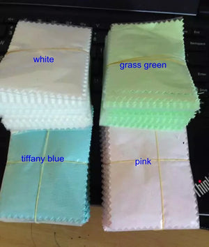100pcs 10*7cm Silver Jewelry Cleaner Cloth 4 Colors Option