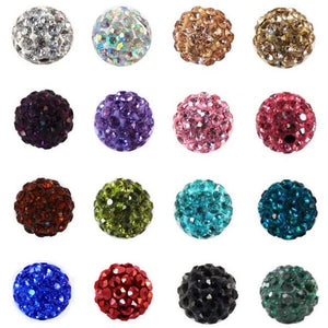 100pcs 10MM Austria Crystal Disco Ball Spacer Beads
