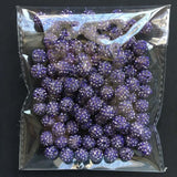 100pcs 10mm Crystal Paved Ball Beads Clay Pave Rhinestone Crystal Beads