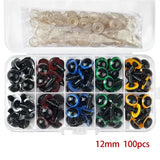 100pcs 10mm Doll Safety Eyes for Toys DIY Funny Toy Animal