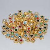 100pcs 10mm Square Crystal Rhinestone Cabochons for DIY Jewelry Making
