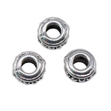 100pcs 10x10x6mm Spacer Beads for Jewelry Making DIY Bracelet Antique Silver