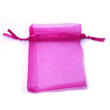 100pcs Organza Jewelry Pouches Beads Bags for DIY Wedding Gift Party