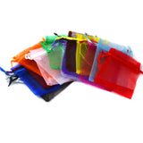 100pcs Organza Jewelry Pouches Beads Bags for DIY Wedding Gift Party
