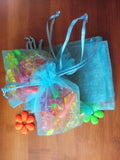 100pcs 11*16cm Lake Organza Gift Bag Drawstring Pouch