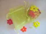 100pcs 11*16cm Light Green Organza Gift Bag Jewelry Packaging Display Bags