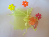 100pcs 11*16cm Light Green Organza Gift Bag Jewelry Packaging Display Bags