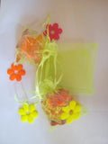 100pcs 11*16cm Light Green Organza Gift Bag Jewelry Packaging Display Bags