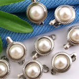100pcs 11mm Pearl Hook Clasp for Jewelry Making
