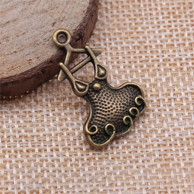 100pcs Evening Dress Pendant Charm For Jewelry Making