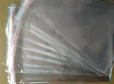 100pcs 12x19cm Clear OPP Bag Resealable Poly Cellophane Food Candy Gift Bags