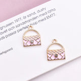 100pcs Small Fragrance Bag Alloy Pendant for Bracelet Hair Accessories