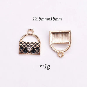 100pcs Small Fragrance Bag Alloy Pendant for Bracelet Hair Accessories