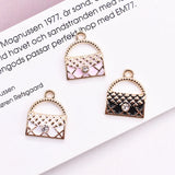 100pcs Small Fragrance Bag Alloy Pendant for Bracelet Hair Accessories