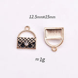 100pcs Small Fragrance Bag Alloy Pendant for Bracelet Hair Accessories