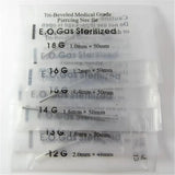 100pcs Disposable Body Piercing Needles Assorted Sizes Tattoo Supply
