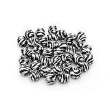 100pcs 12MM Raffia Rattan Round Beads Handwoven Ball DIY Earrings Necklace