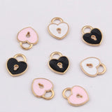 100pcs Love Lock Alloy Jewelry Accessories Pendant