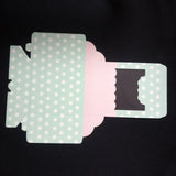 100pcs 13.5x13.5x5cm Polka Dot Paper Gift Boxes Wedding/Jewelry/Candy