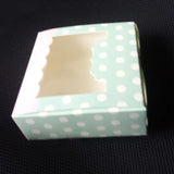 100pcs 13.5x13.5x5cm Polka Dot Paper Gift Boxes Wedding/Jewelry/Candy
