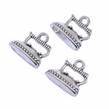 100pcs Antique Silver Iron Charms 13x14mm DIY Jewelry Findings