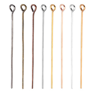 100pcs Eye Head Pins for Jewelry Making DIY Earrings Accessories