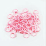 100pcs Mixed Plastic Adjustable Rings for Kids with Blank Tray