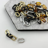 100pcs Mini Acrylic Buckle Beads DIY Chains Accessories
