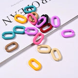 100pcs Mini Acrylic Buckle Beads DIY Chains Accessories