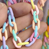 100pcs Mini Acrylic Buckle Beads DIY Chains Accessories