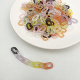 100pcs Mini Acrylic Buckle Beads DIY Chains Accessories