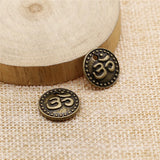100pcs 15mm Double Sided Om Pendant Charm Jewelry Making Antique